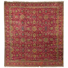 Antiker indischer Agra-Teppich:: um 1890 14'4 x 15'11