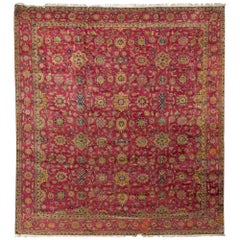 Tapis indien antique Agra:: circa 1890 14'4 x 15'11