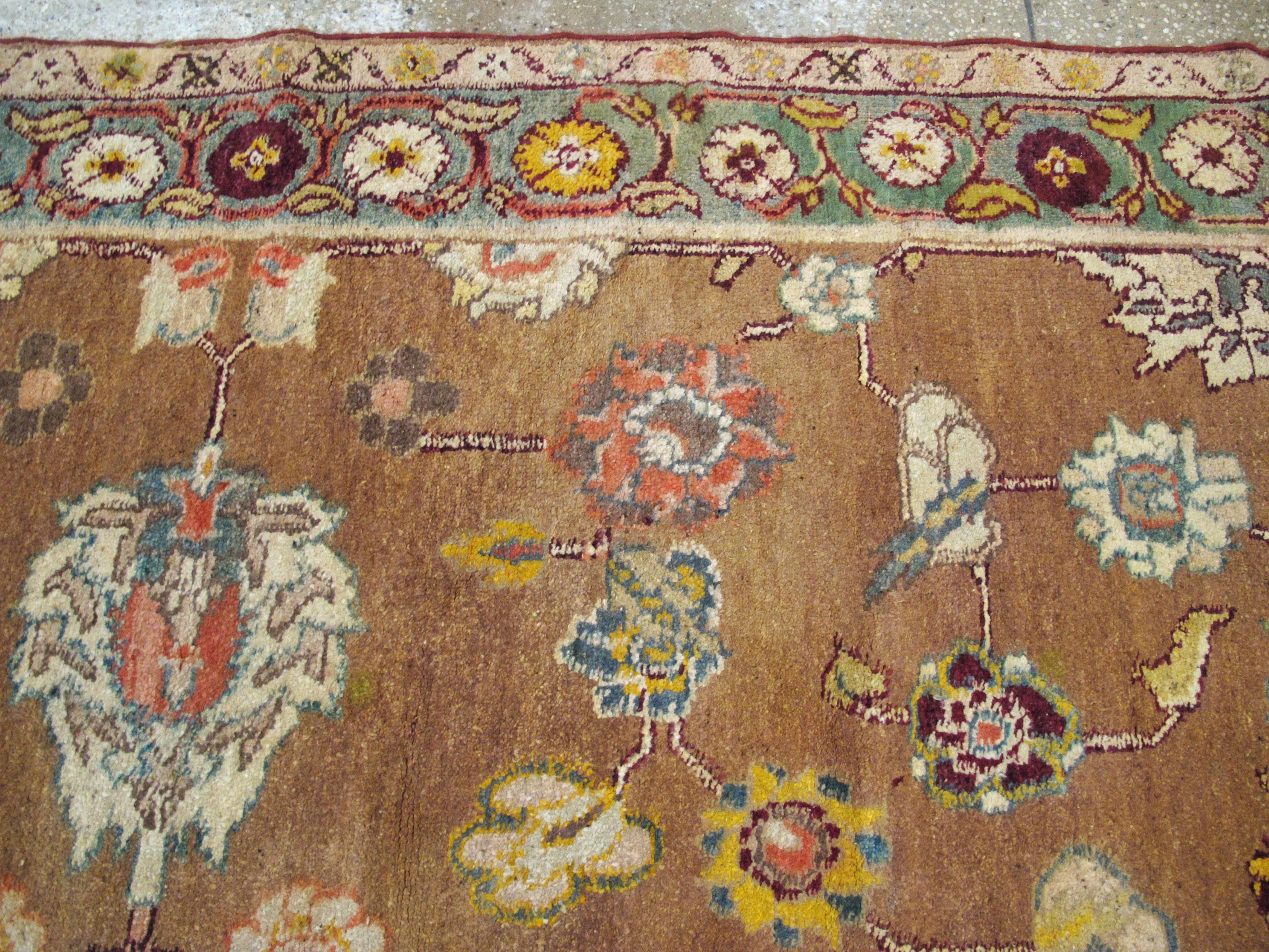 Antique Indian Agra Rug For Sale 4