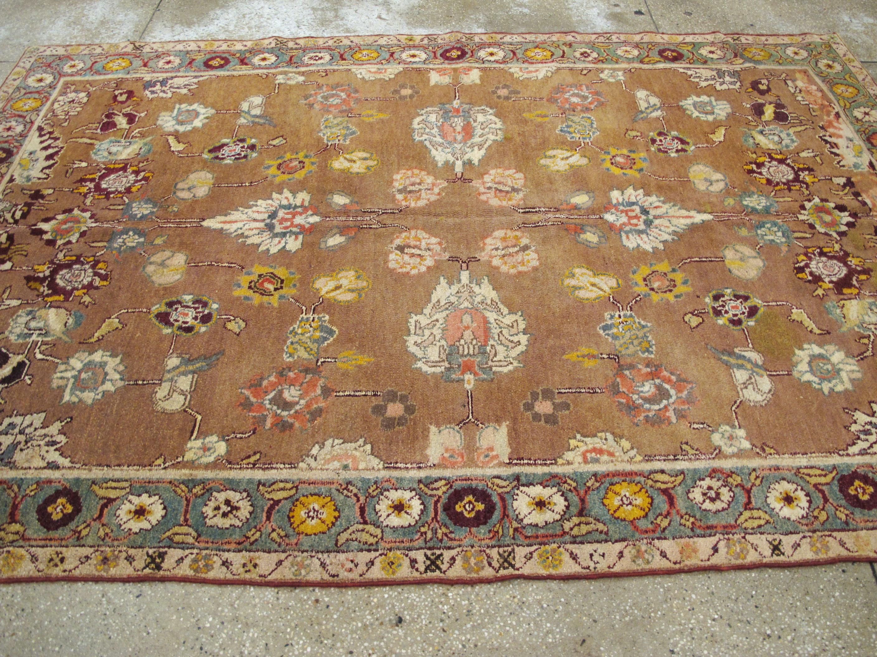 Antique Indian Agra Rug For Sale 5