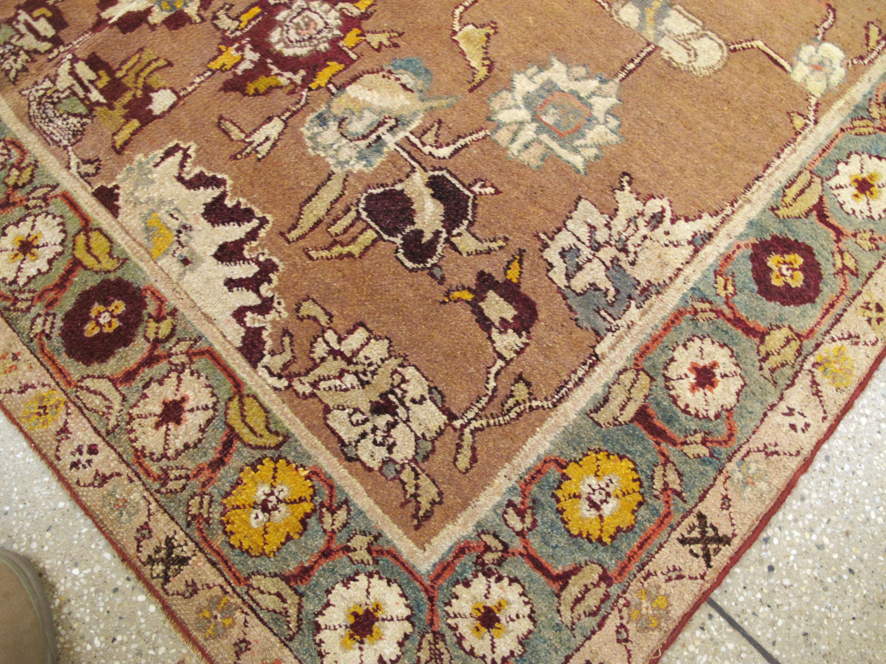Antique Indian Agra Rug For Sale 6