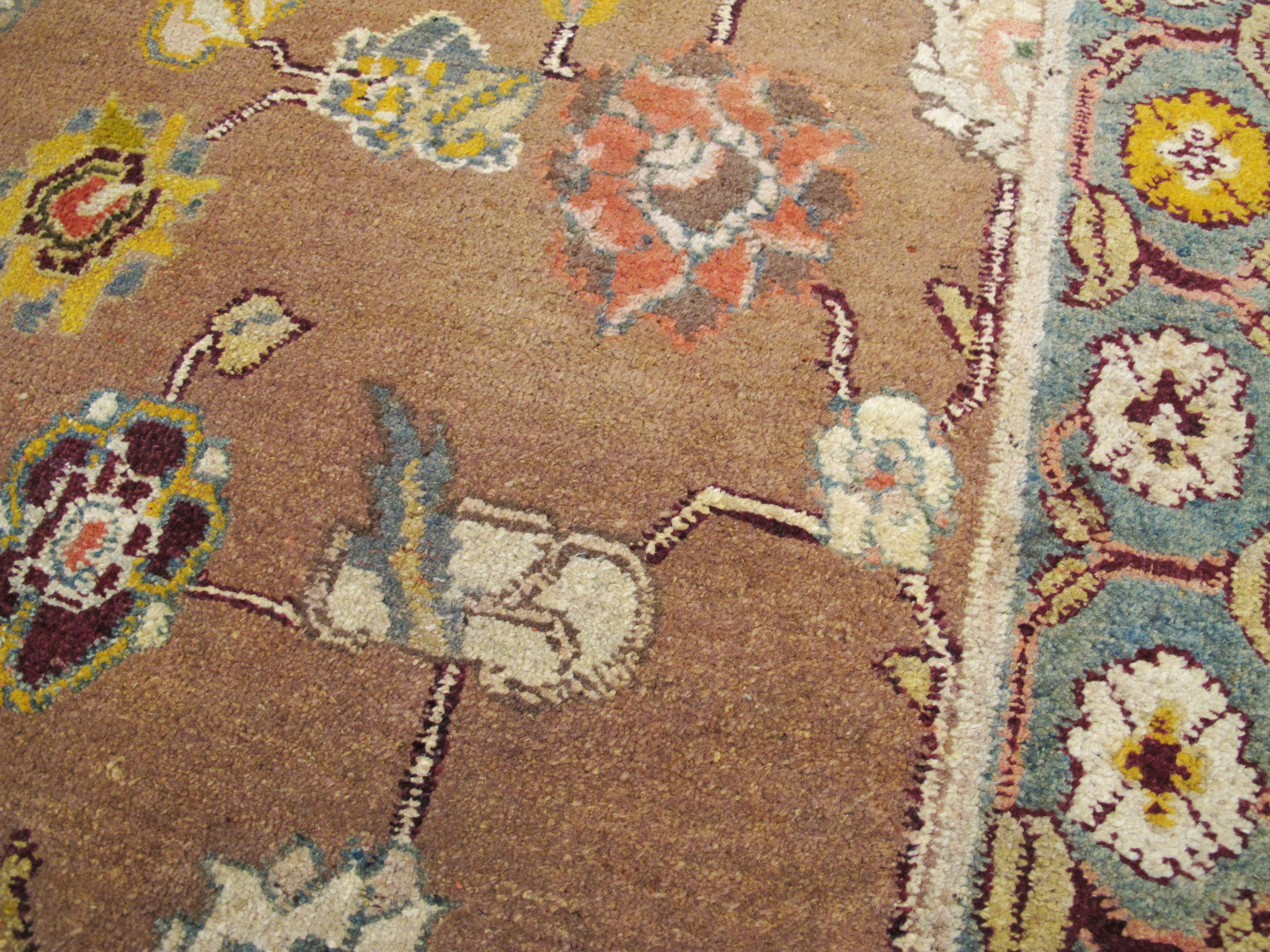 Antique Indian Agra Rug For Sale 7