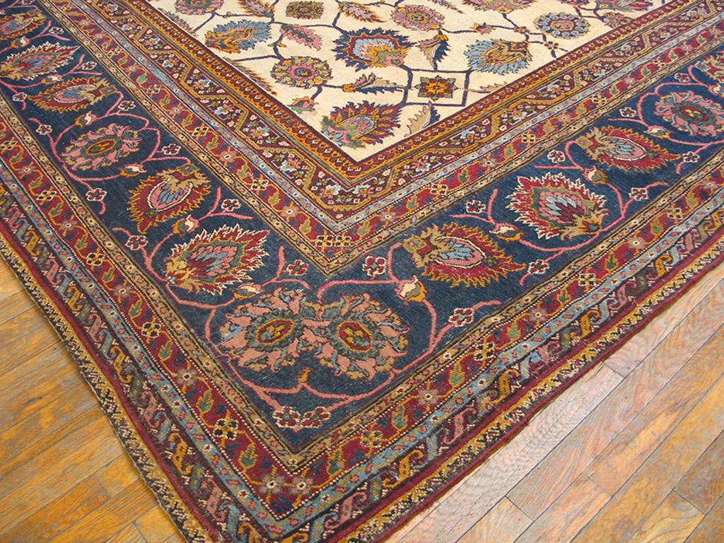 Antique Indian Agra rug, measures: 11' 0