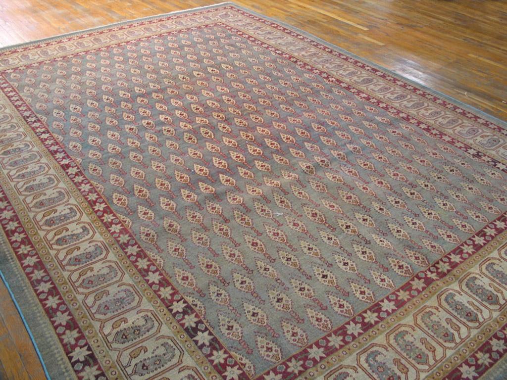 Agra Early 20th Century N. Indian Amritsar Carpet ( 9'9