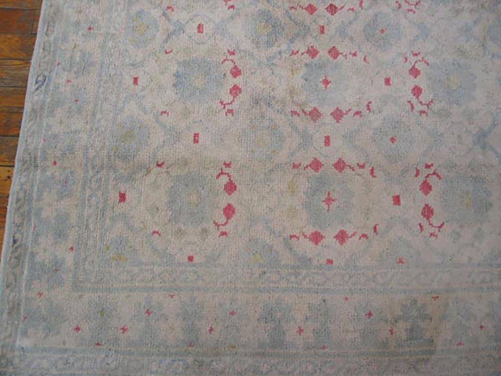 Hand-Knotted Antique Indian Agra Rug For Sale