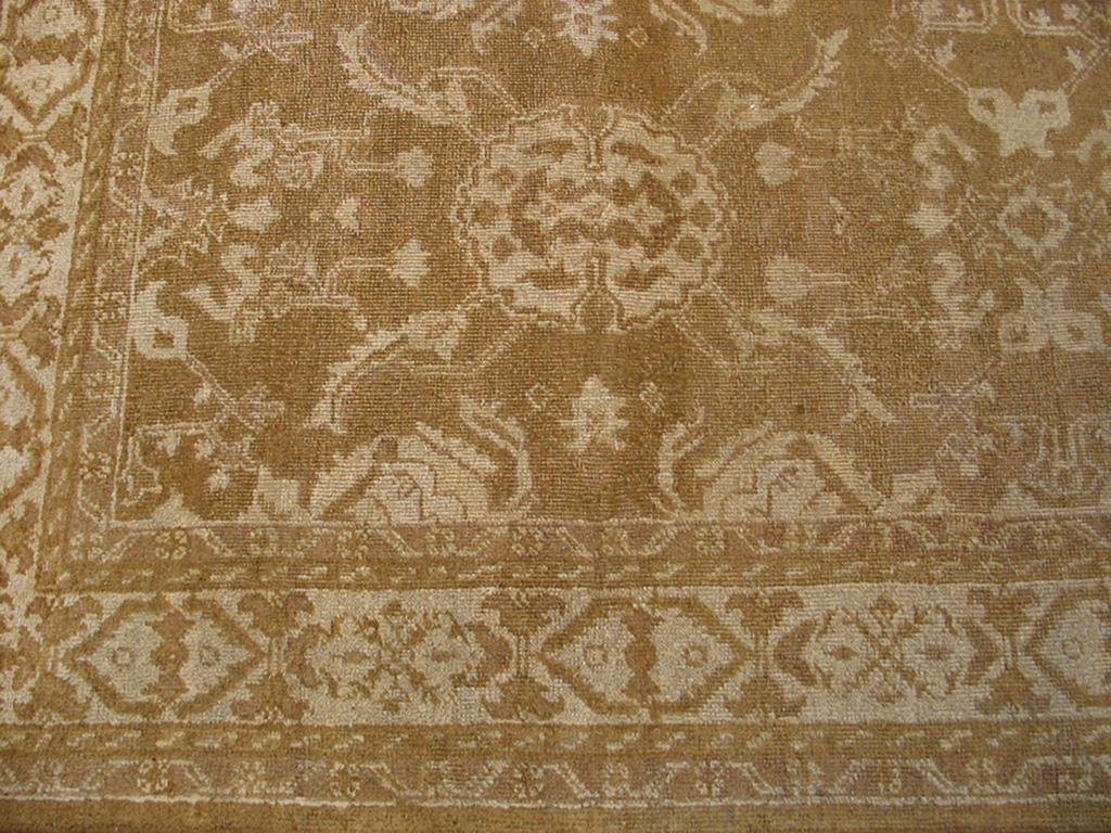Hand-Knotted Early 20th Century N. Indian Agra Carpet ( 9' x 11'8