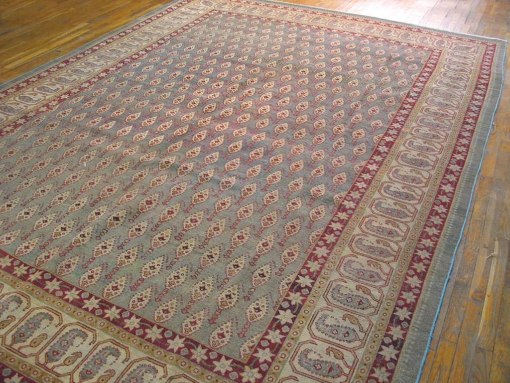 Hand-Knotted Early 20th Century N. Indian Amritsar Carpet ( 9'9