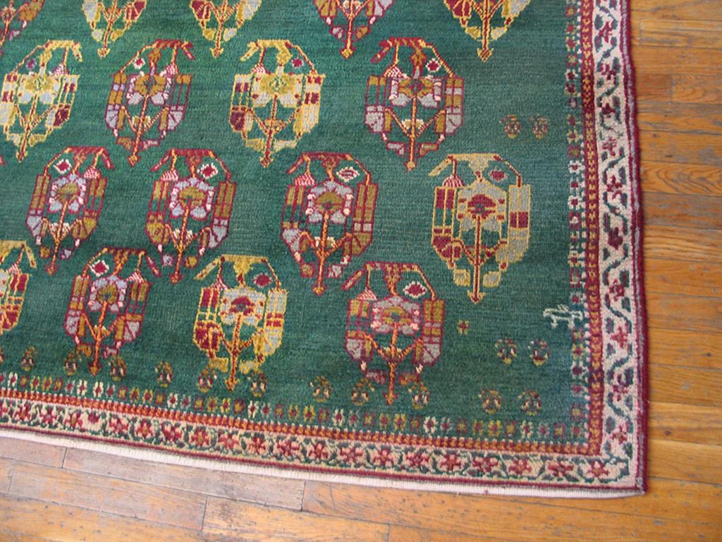 Hand-Knotted Early 20th Century N. Indian Agra Carpet ( 5'10