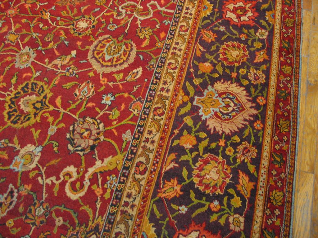 19th Century Indian Agra Carpet ( 11'6