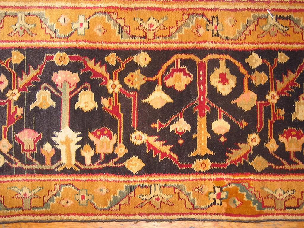 Mid-19th Century Antique Indian Agra Rug For Sale