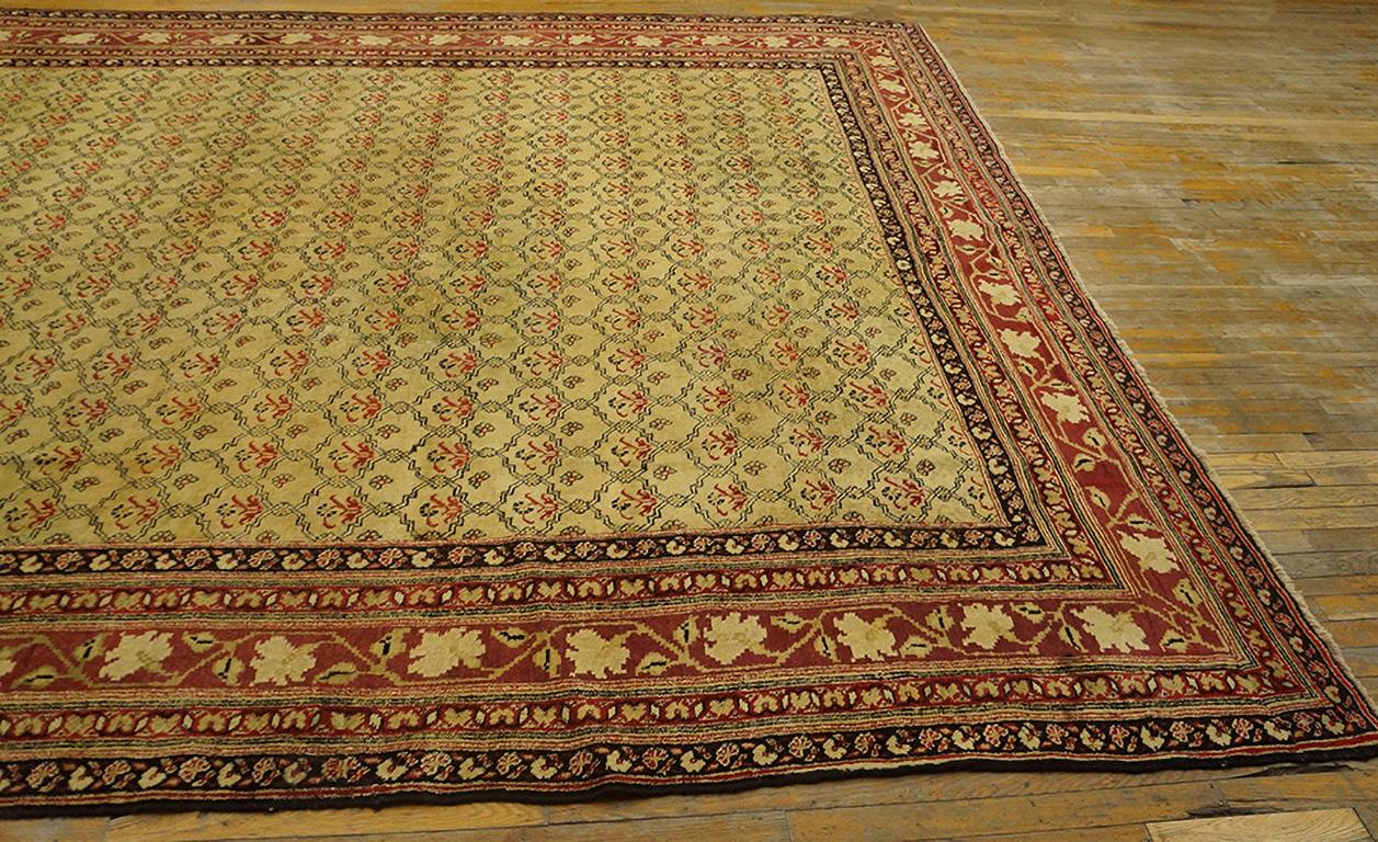 Late 19th Century 19th Century N. Indian Agra Carpet ( 10'8