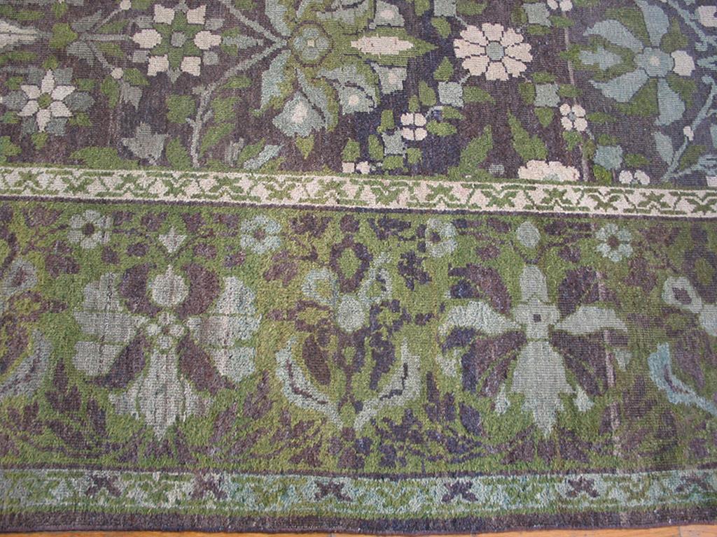 Wool Early 20th Century N. Indian Agra Carpet ( 9'6