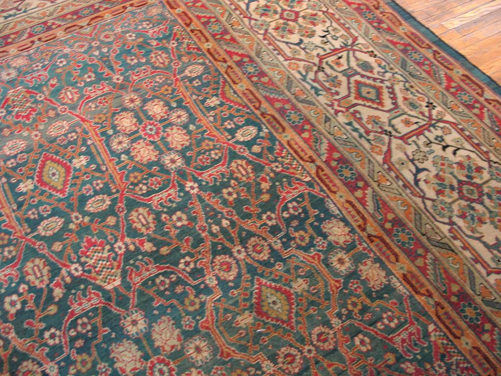 Late 19th Century Antique Indian Agra Rug For Sale