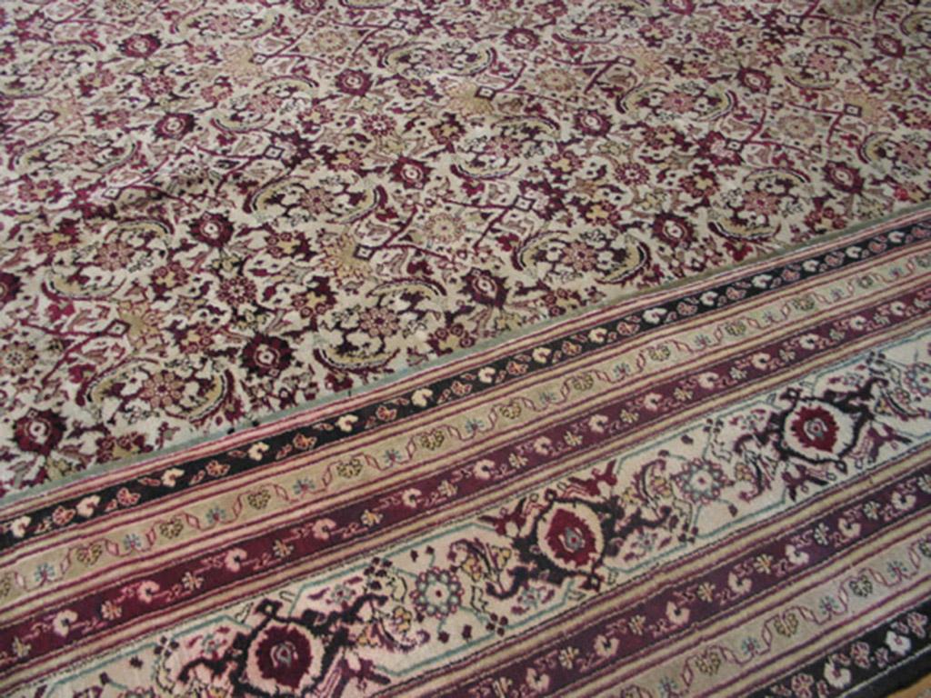 18th Century and Earlier Antique Indian Agra Rug For Sale