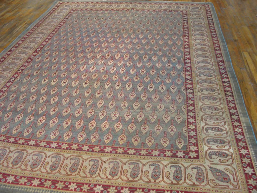 Wool Early 20th Century N. Indian Amritsar Carpet ( 9'9