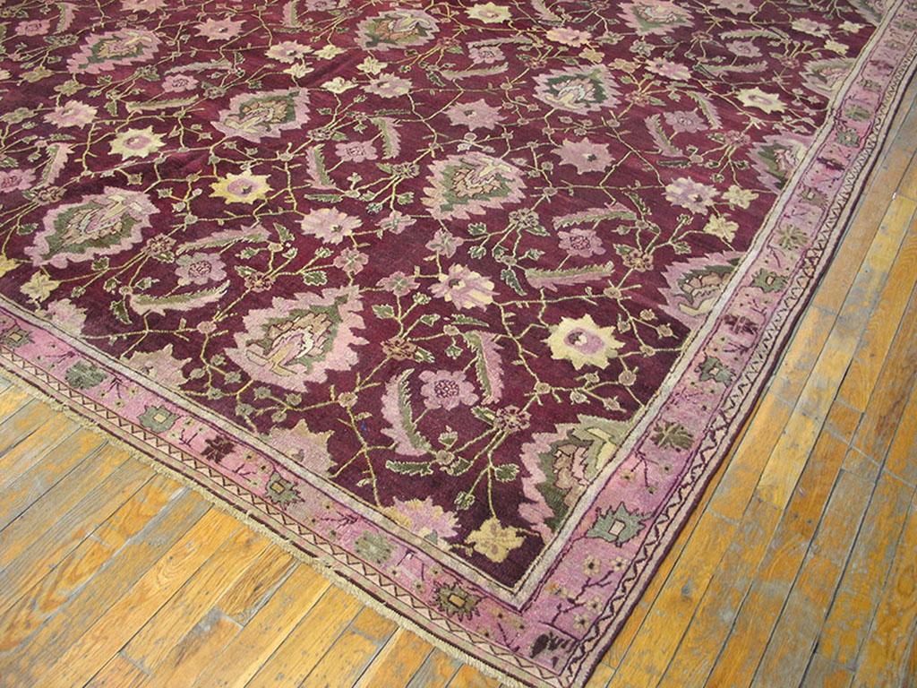 Late 19th Century 19th Century Indian Agra Carpet ( 8'6