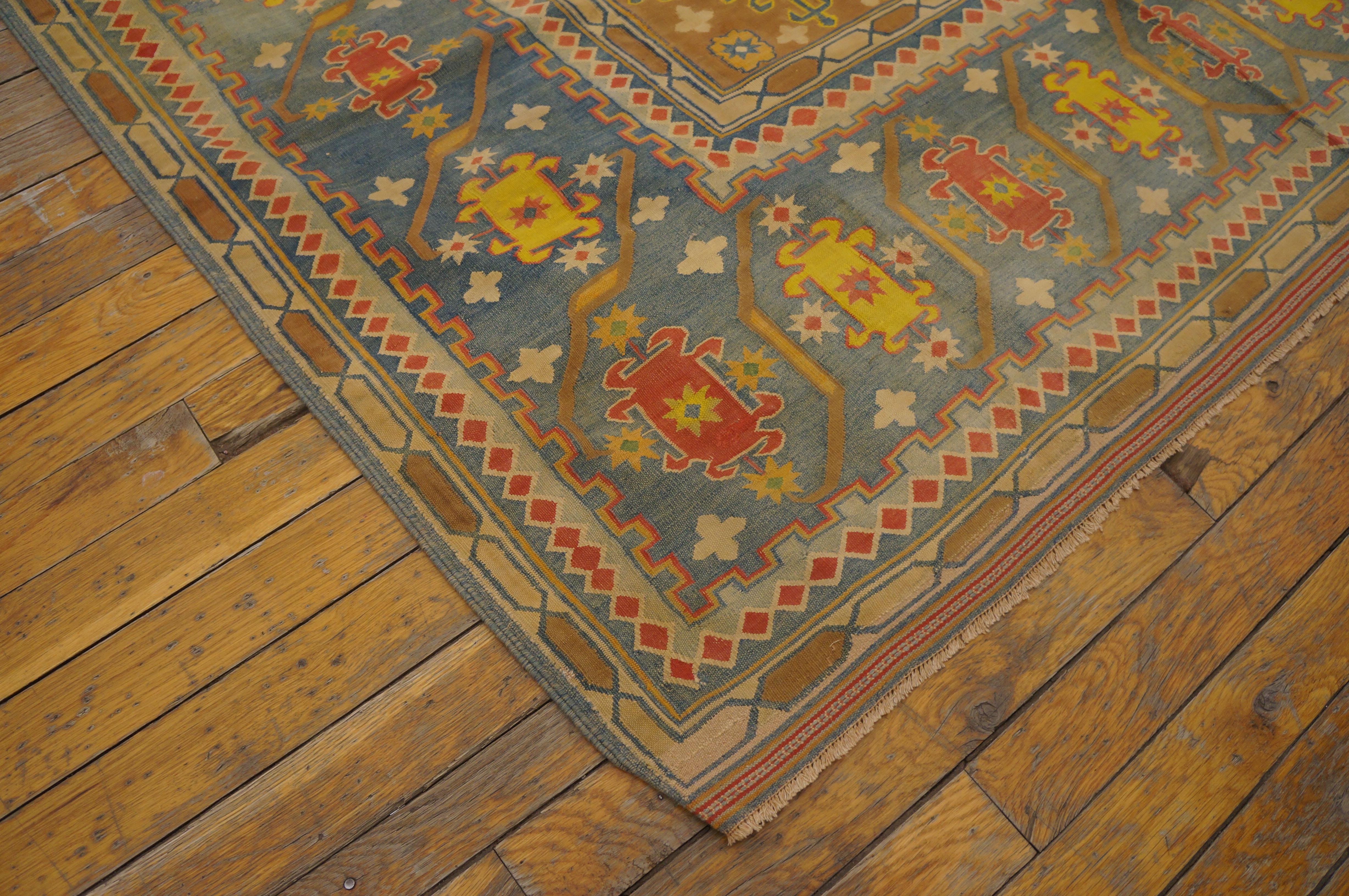 Cotton Antique Indian Agra Rug For Sale