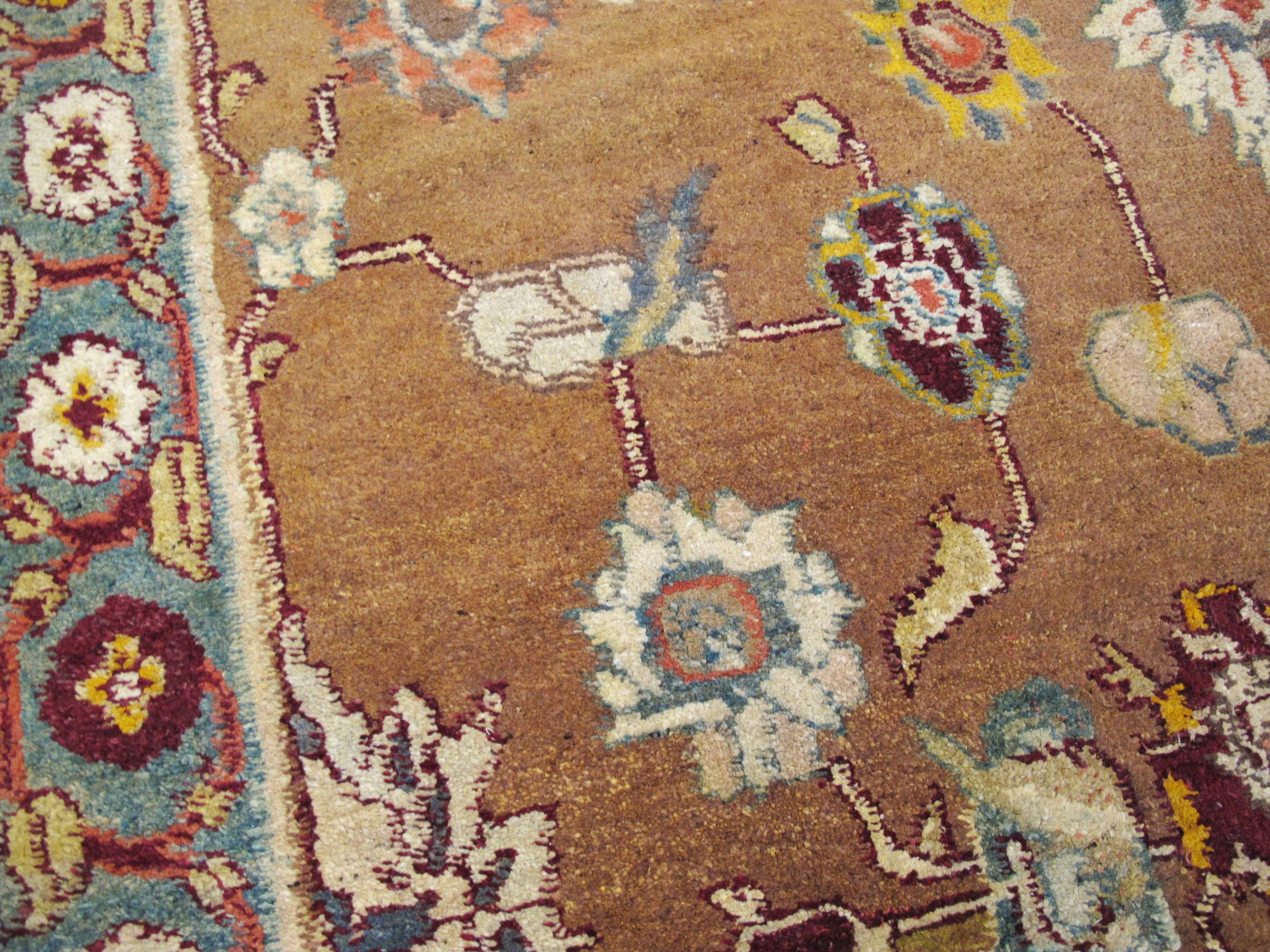 Antique Indian Agra Rug For Sale 2