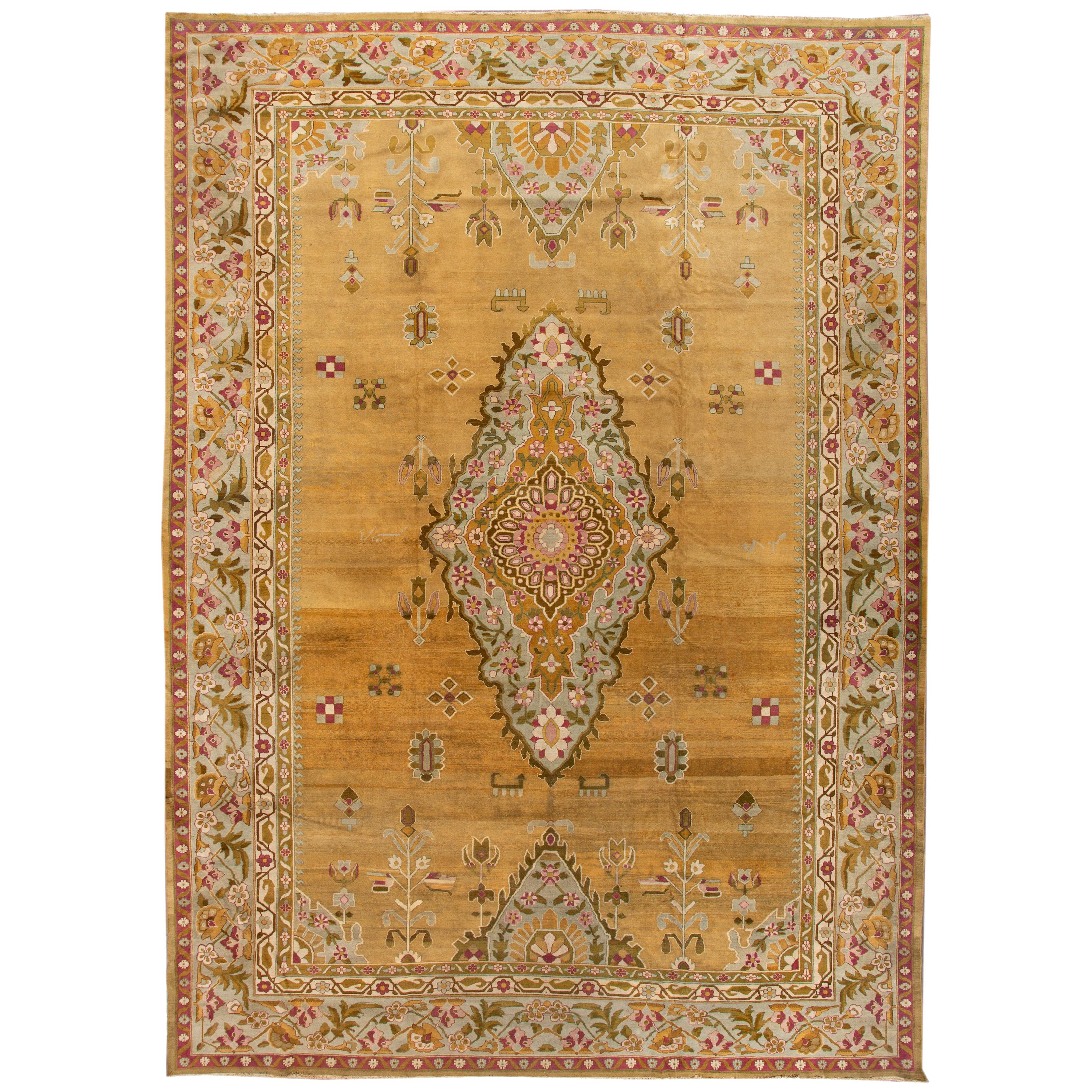 Antique Indian Lahore Rug For Sale at 1stDibs