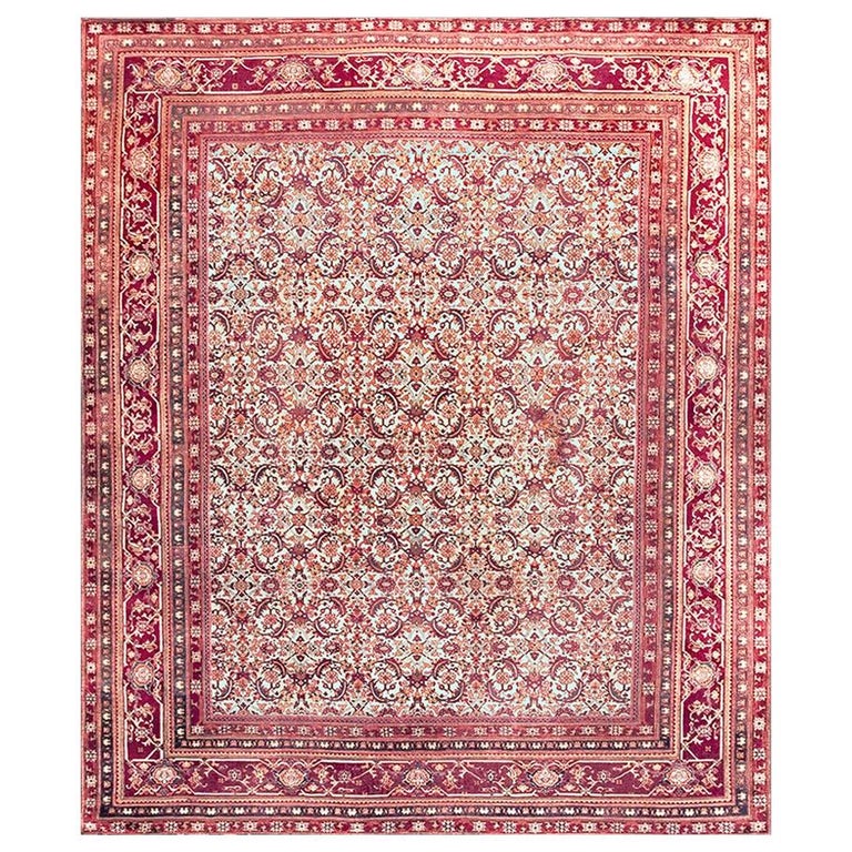 Antique Indian Agra Rug For Sale at 1stDibs