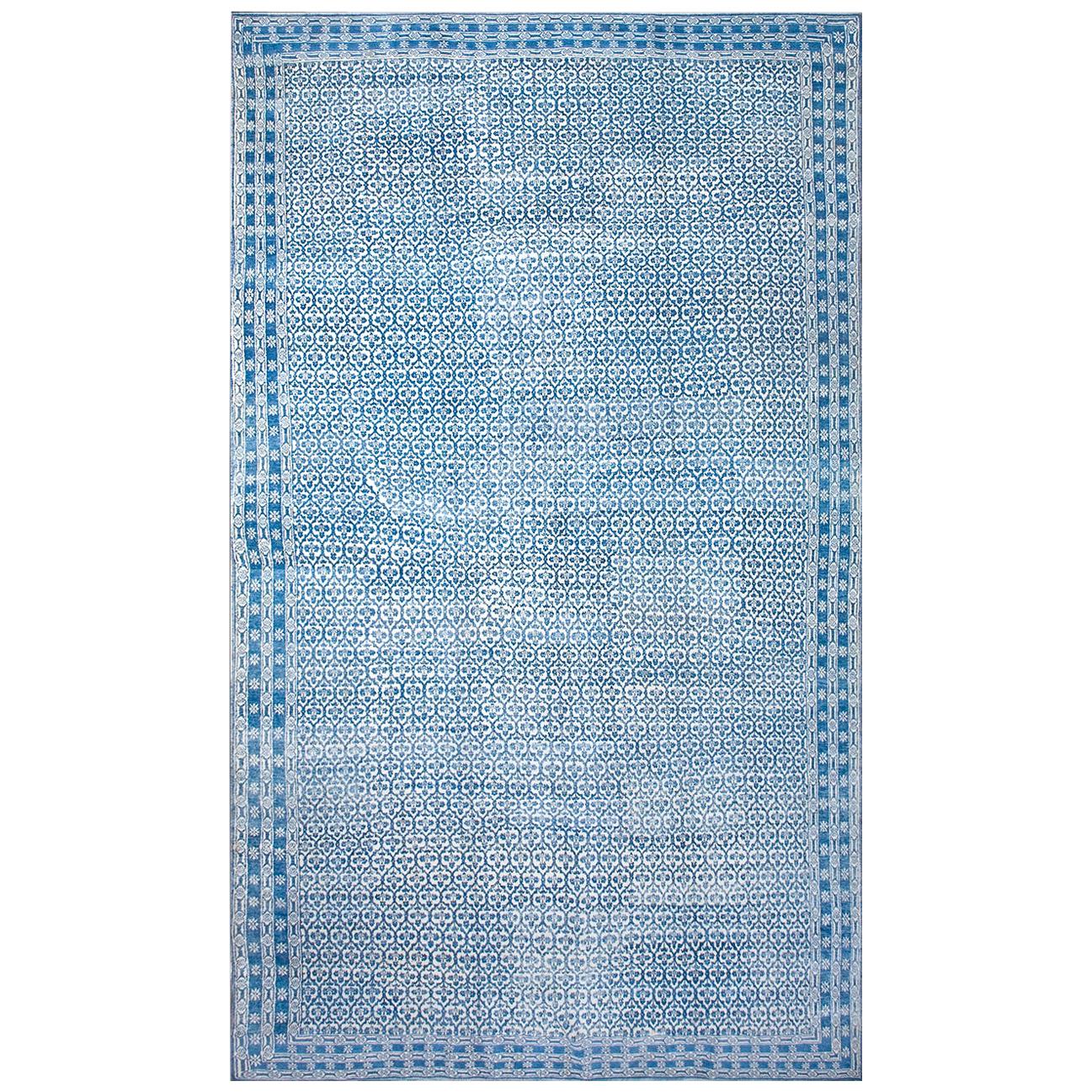 Indischer Agra-Teppich aus Baumwolle des frühen 20. Jahrhunderts ( 9' x 15'8" - 275 x 478")