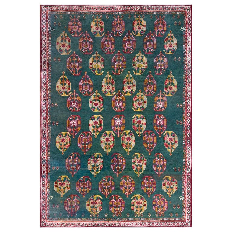 Antique Indian Agra Rug For Sale at 1stDibs
