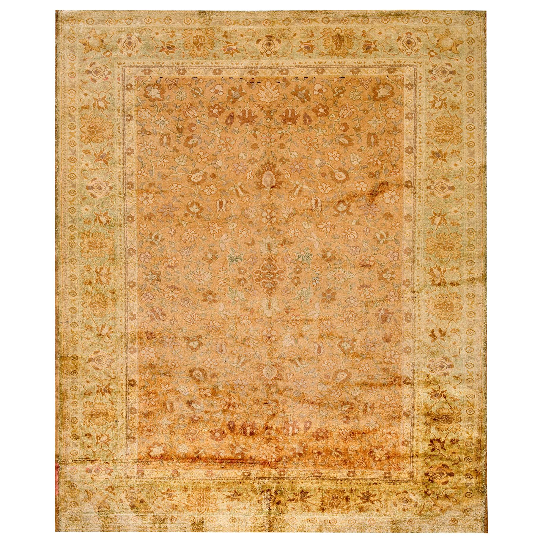 Antique Indian Agra Rug For Sale