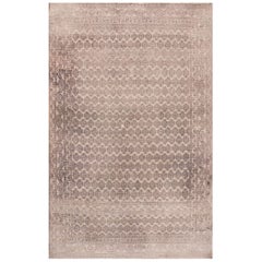 Tapis indien ancien Agra de 4' 0"" x 6' 2""