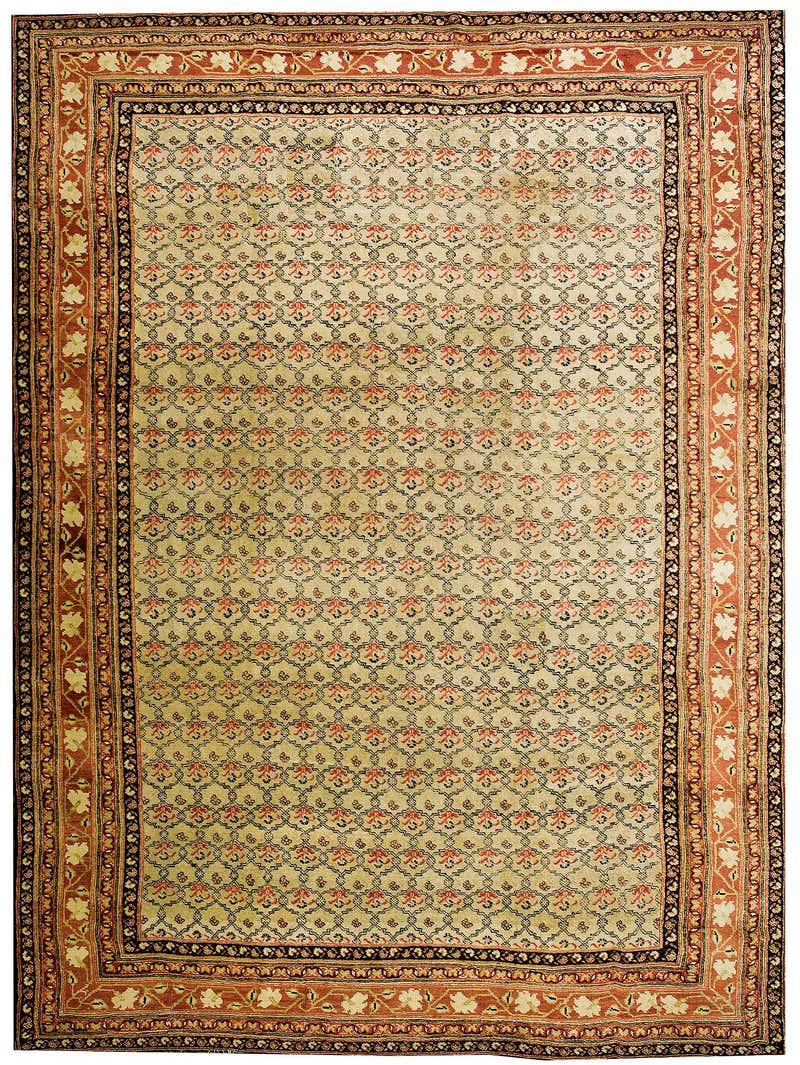 Antique Indian Agra Rug For Sale at 1stDibs