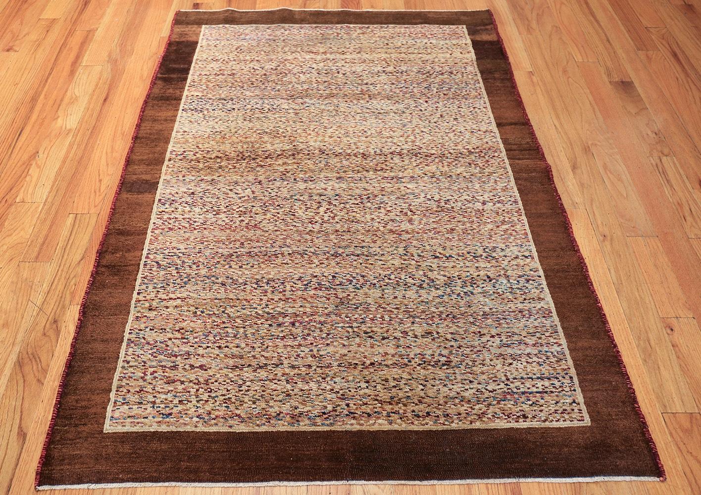 Wool Antique Indian Agra Rug. Size: 4 ft x 5 ft 8 in For Sale