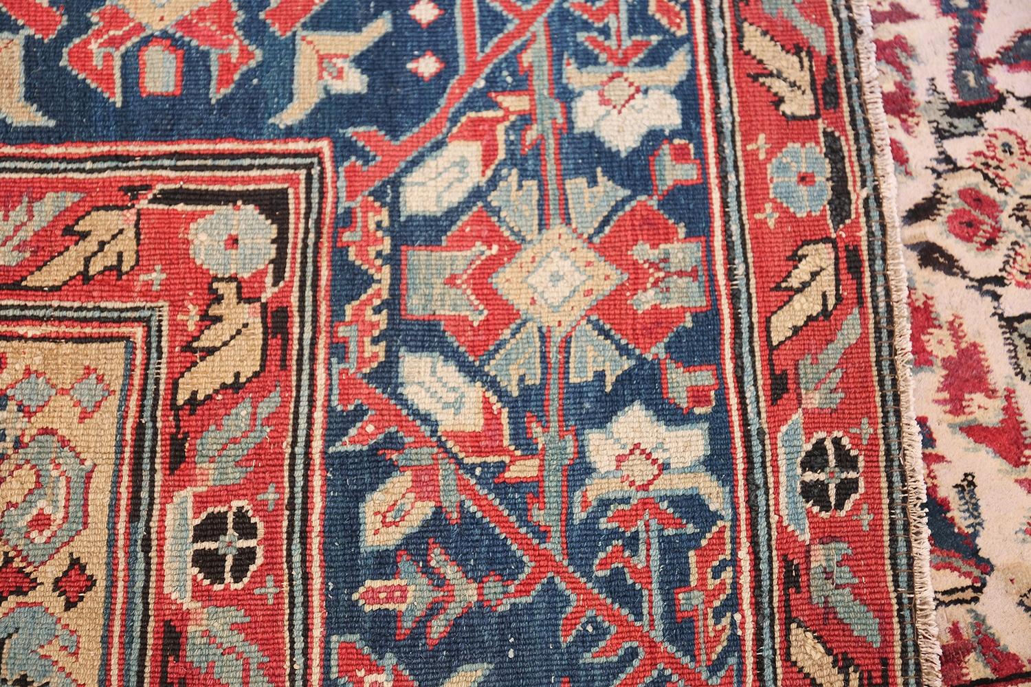 Antique Indian Agra Rug. Size: 7 ft 5 in x 9 ft 9 in For Sale 6
