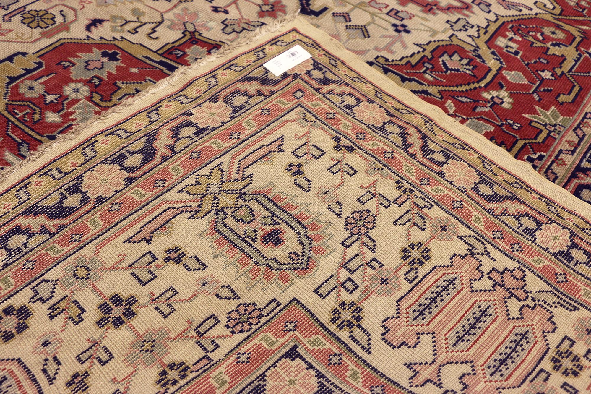 Antique Agra Carpet In Good Condition For Sale In Dallas, TX