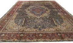 Antique Indian Agra Rug with Cypress Trees