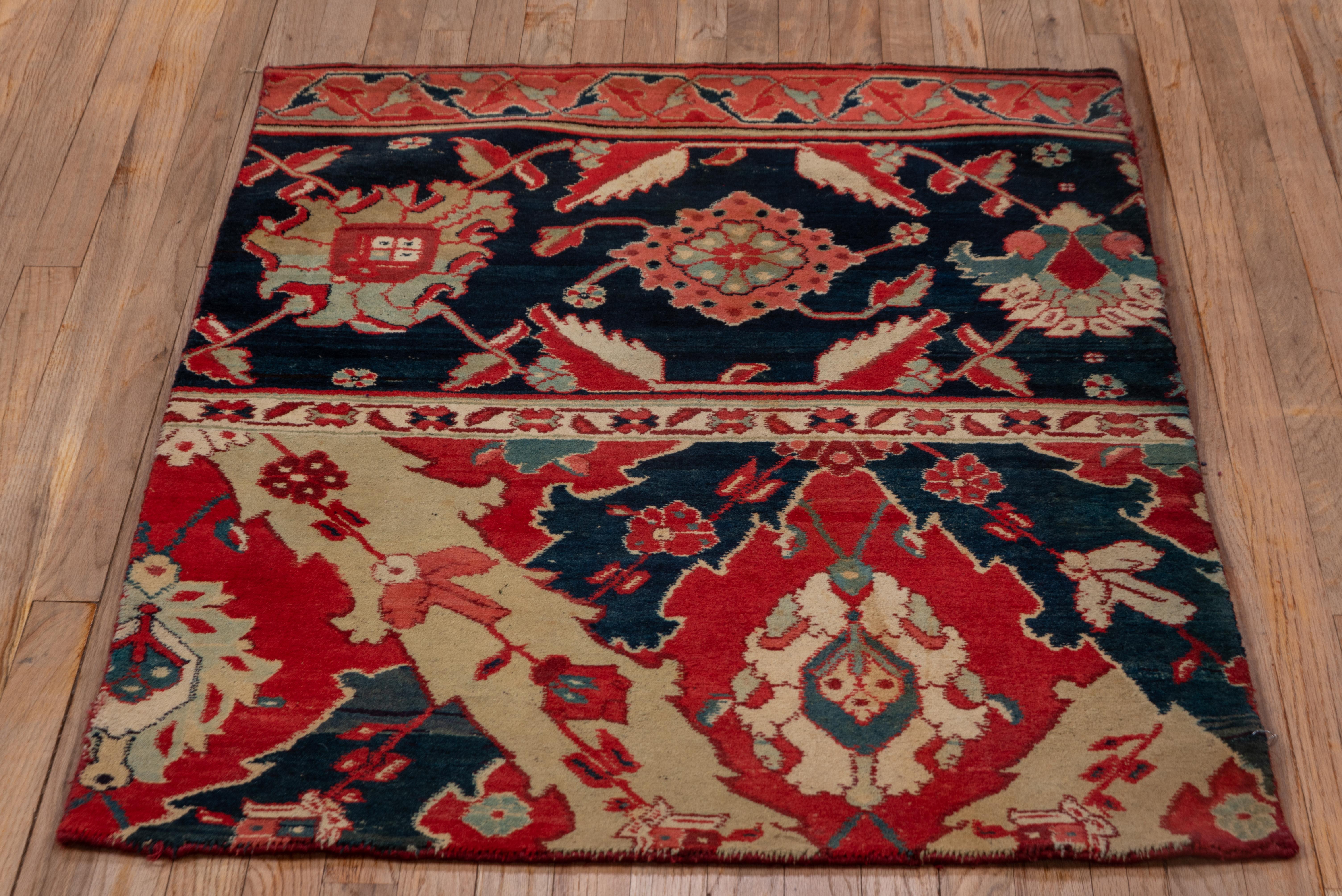 Early 20th Century Antique Indian Agra Sampler Rug