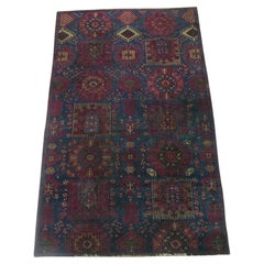 Tapis indien ancien de conception traditionnelle Agra de 6'8''x3'11''