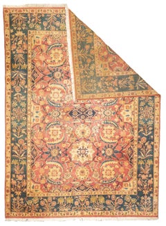 Antique Indian Agra Wool Rug 8'11" x 12'1"