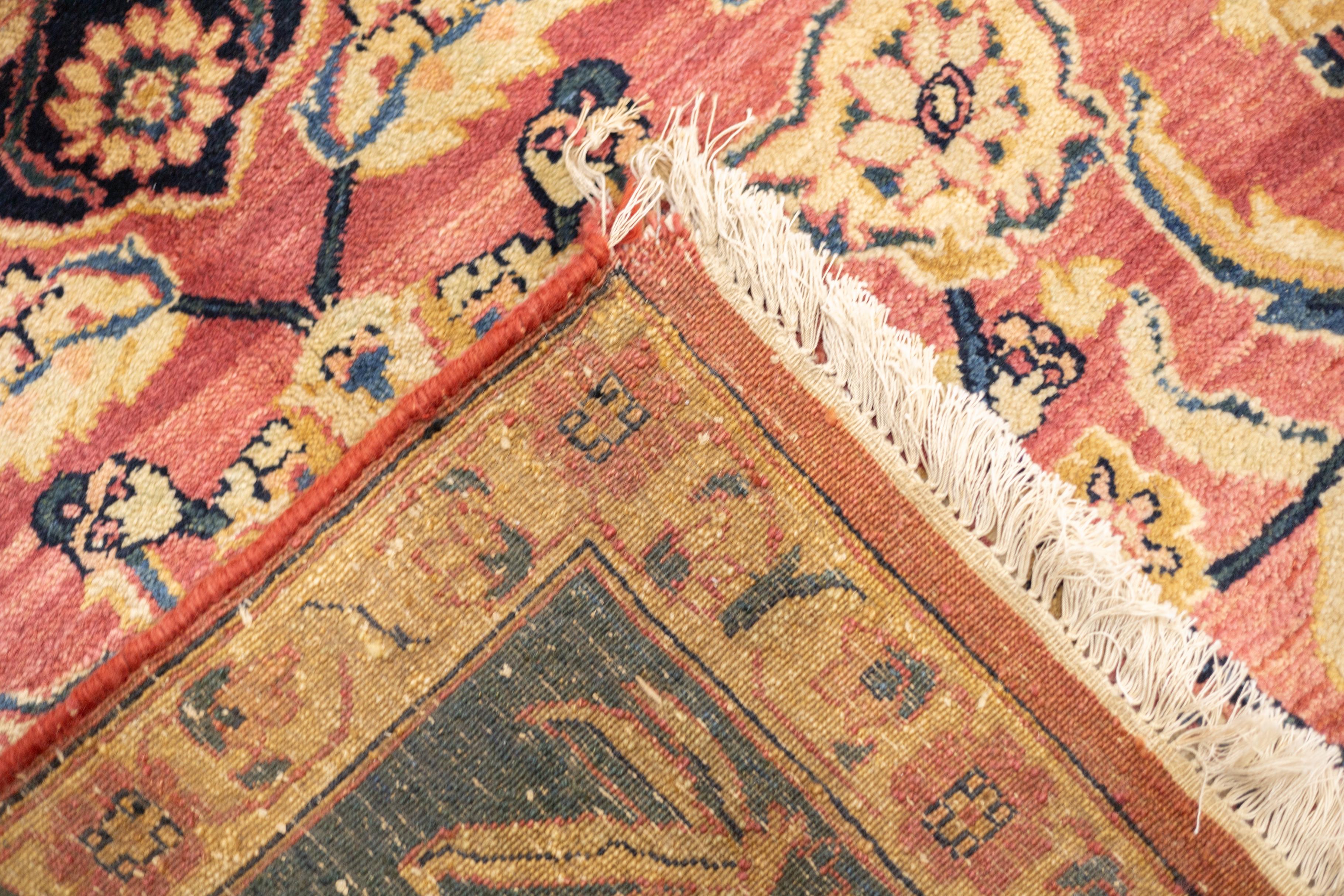 Antike indische Agra Wollteppich 8'11