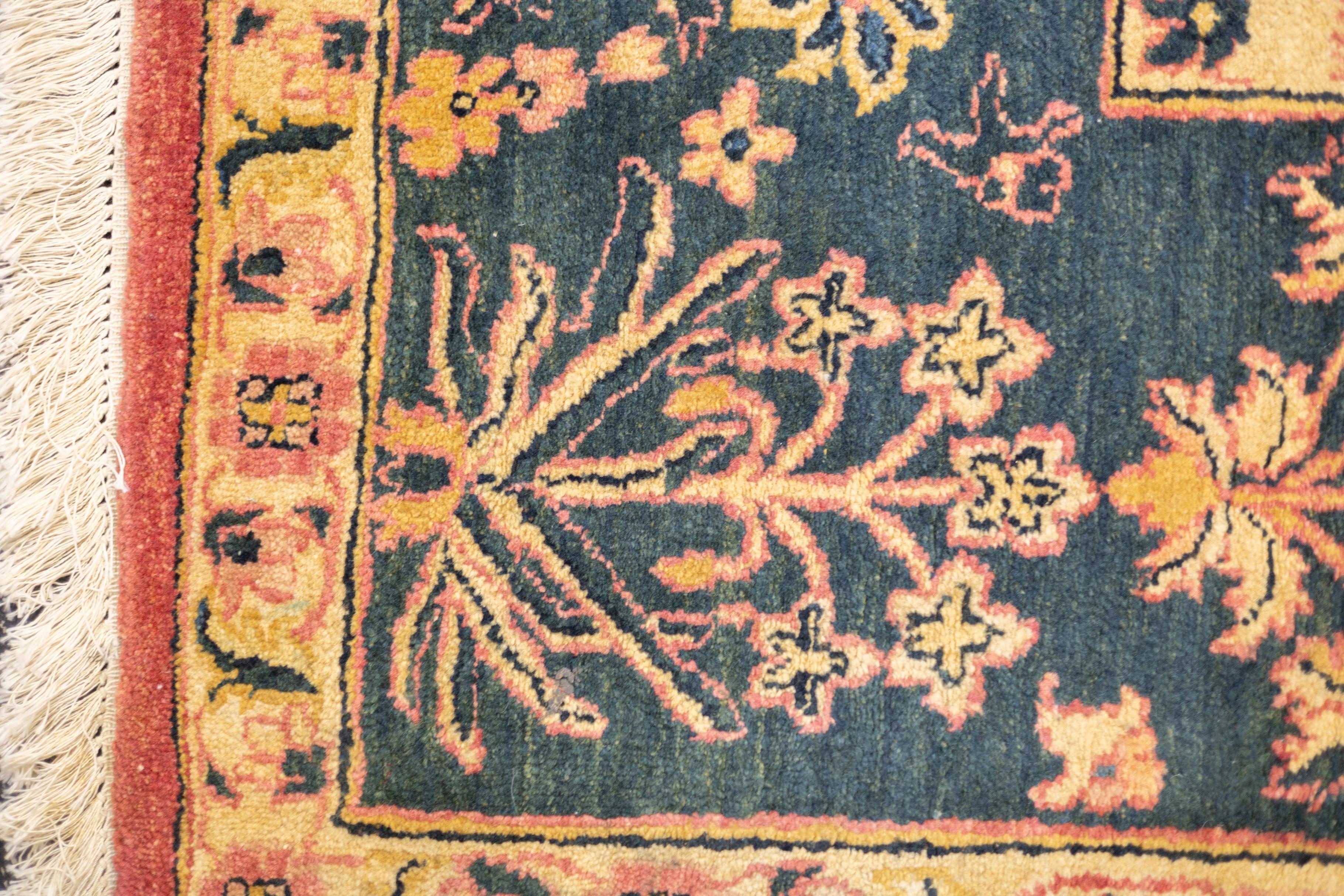 Antike indische Agra Wollteppich 8'11