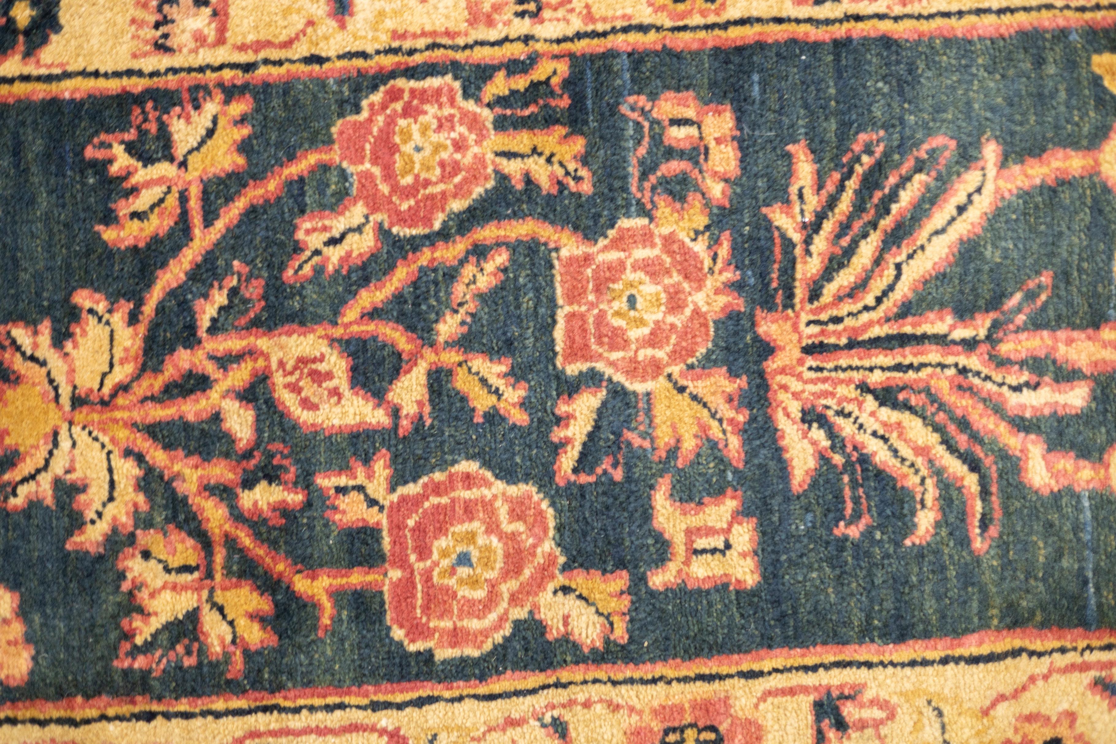 Antike indische Agra Wollteppich 8'11