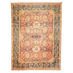 Antike indische Agra Wollteppich 8'11" x 12'1"