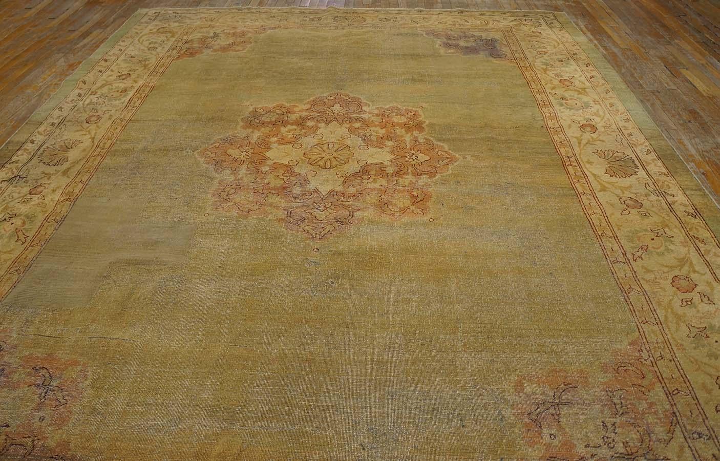 Hand-Knotted Early 20th Century N. Indian Amritsar Carpet ( 9'2