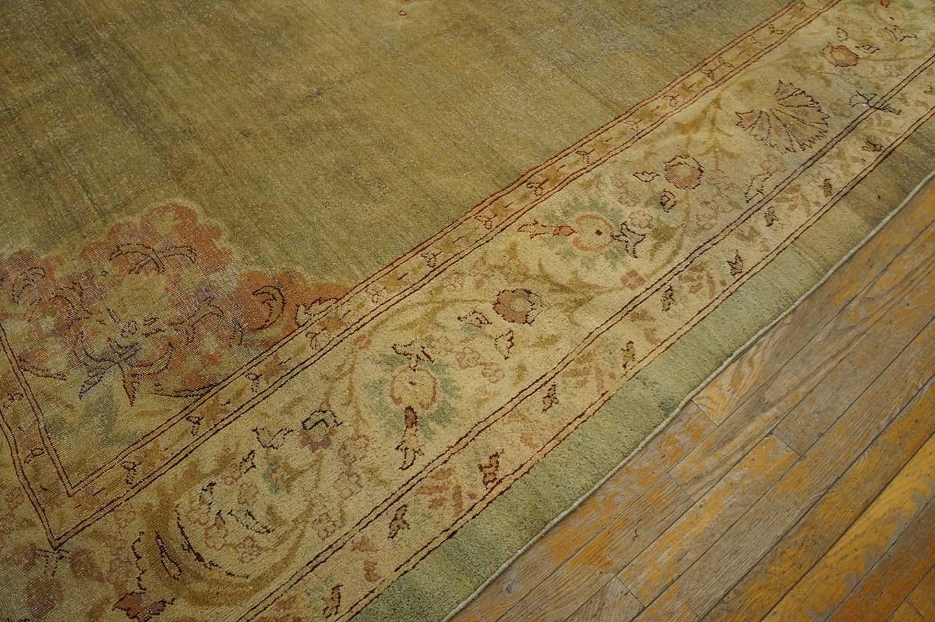 Indischer Amritsar-Teppich des frühen 20. Jahrhunderts ( 9'2
