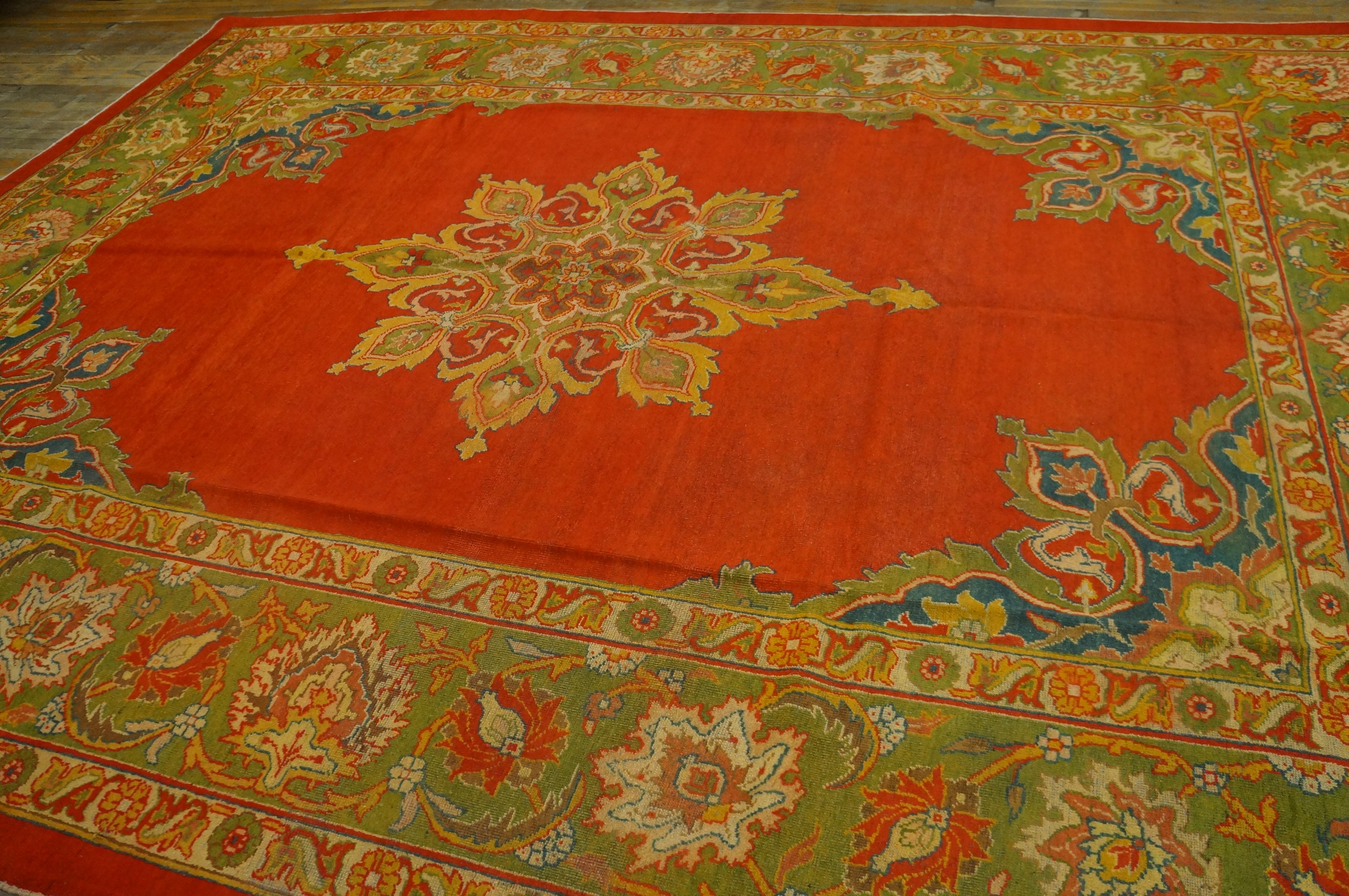 Hand-Knotted Early 20th Century N. Indian Amritsar Carpet ( 9' x 12' - 275 x 365 ) For Sale