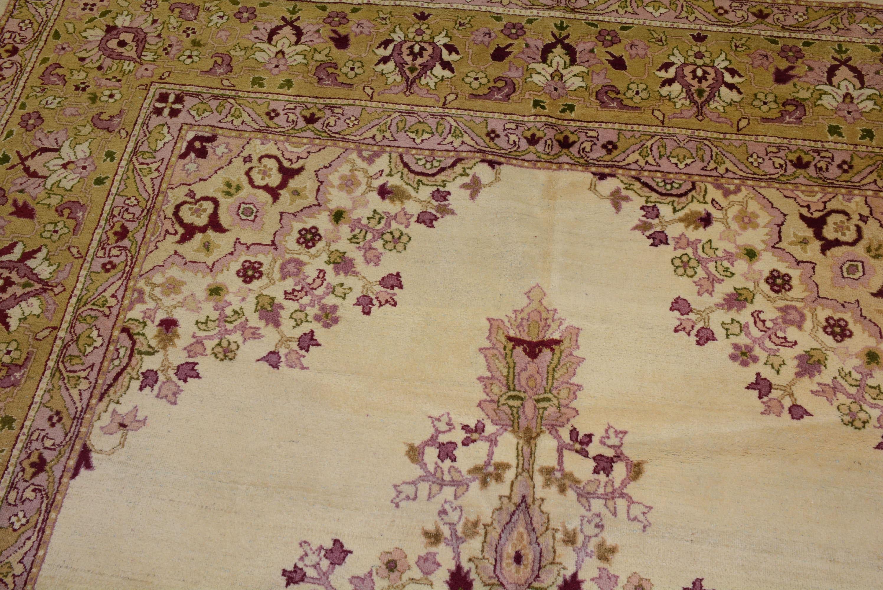 Wool Antique Indian Amritsar Carpet For Sale