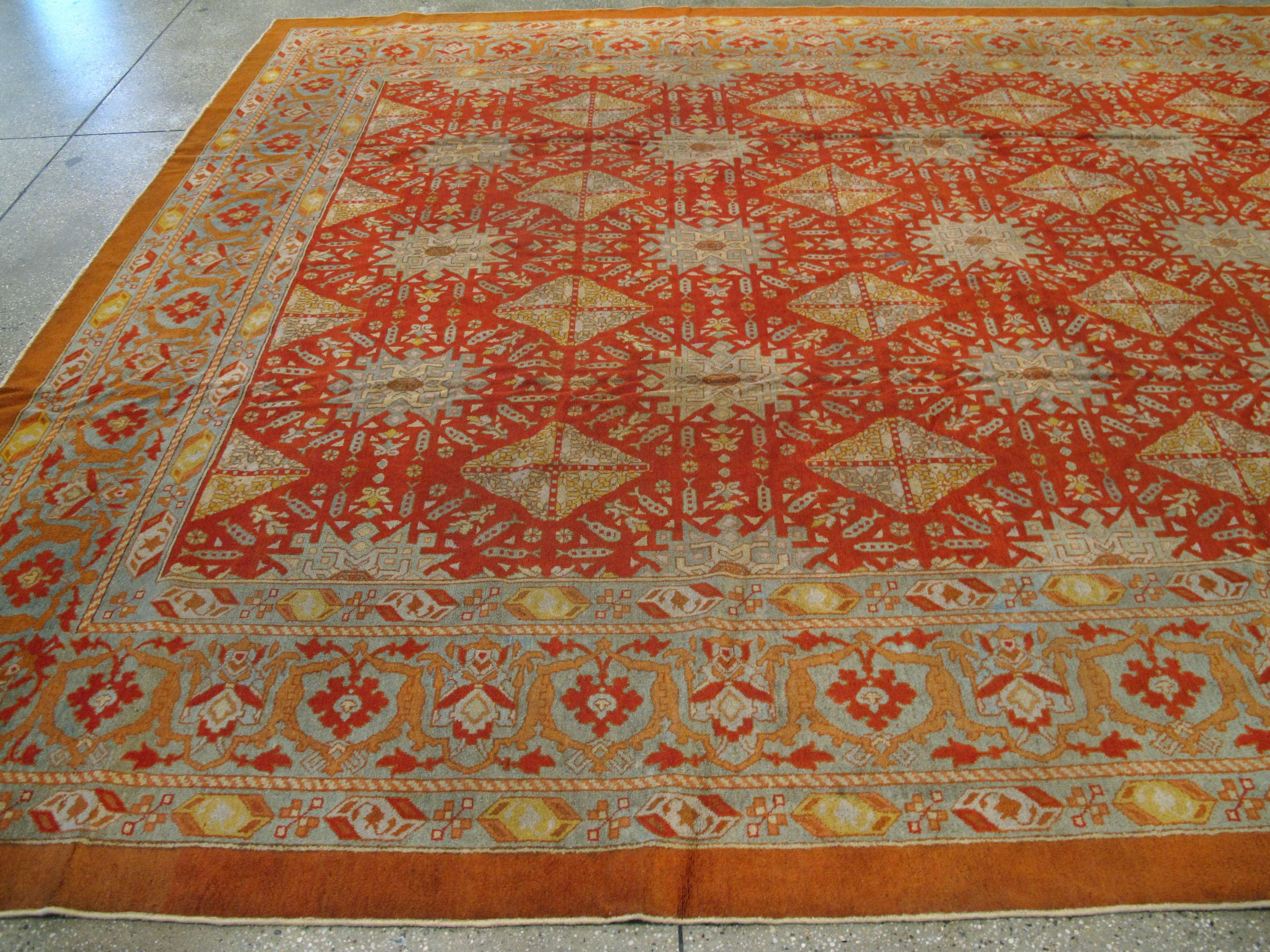 20th Century Antique Indian Amritsar Carpet For Sale