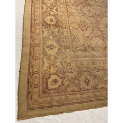 Antique Indian Amritsar Floral Design Rug