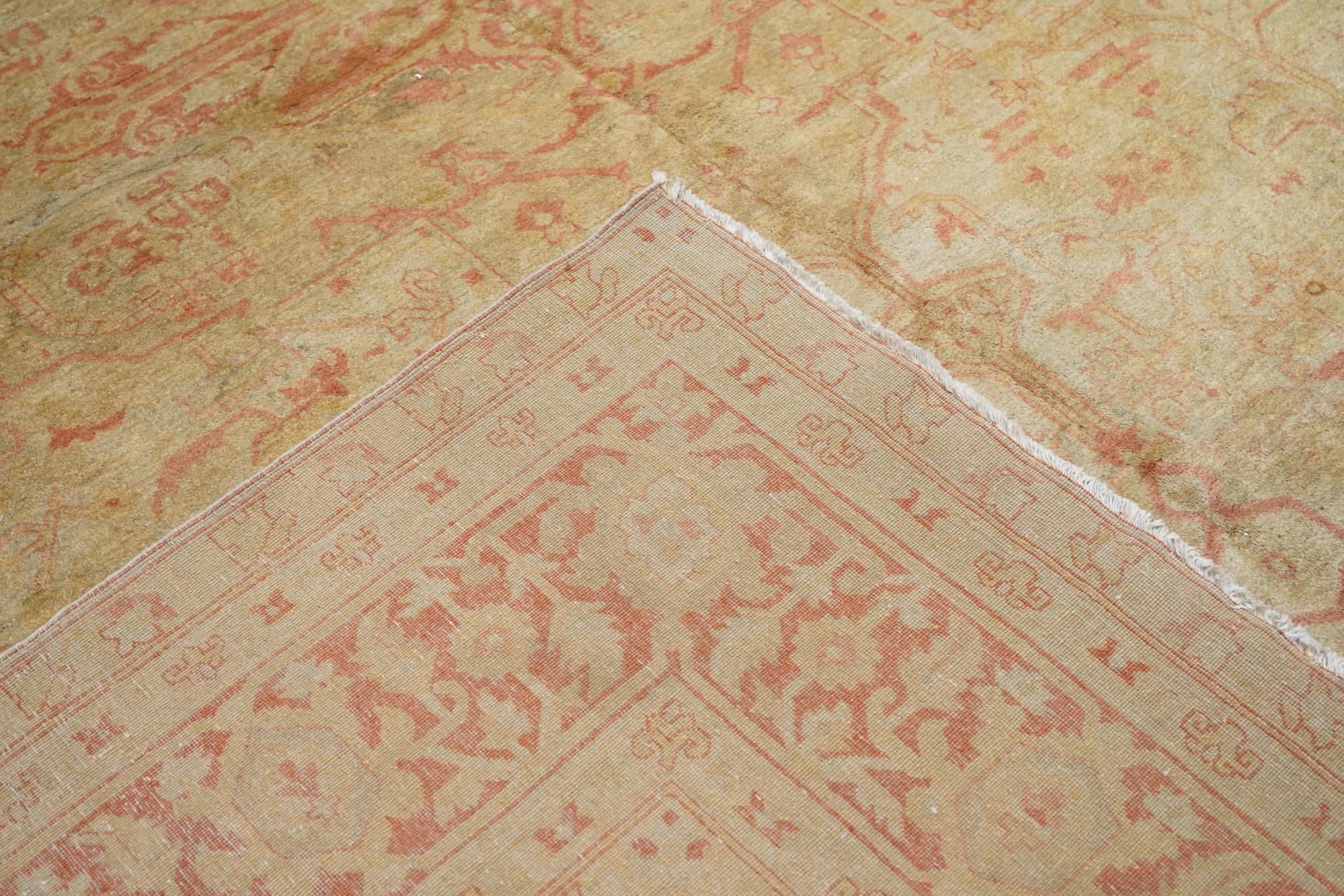 Tappeto antico Amritsar 9'0'' x 11'9'' In condizioni buone in vendita a New York, NY