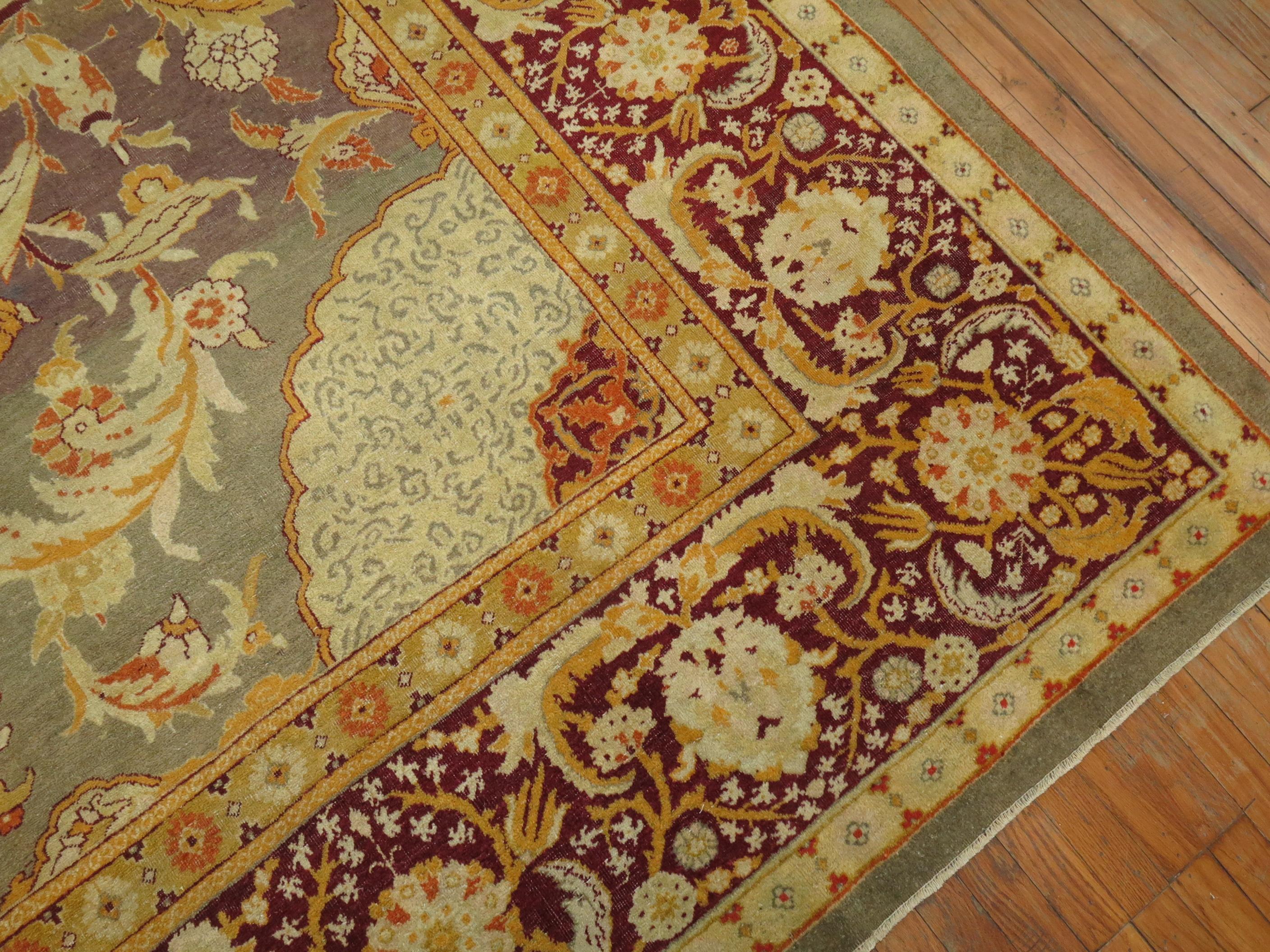 Wool Antique Indian Amritsar For Sale