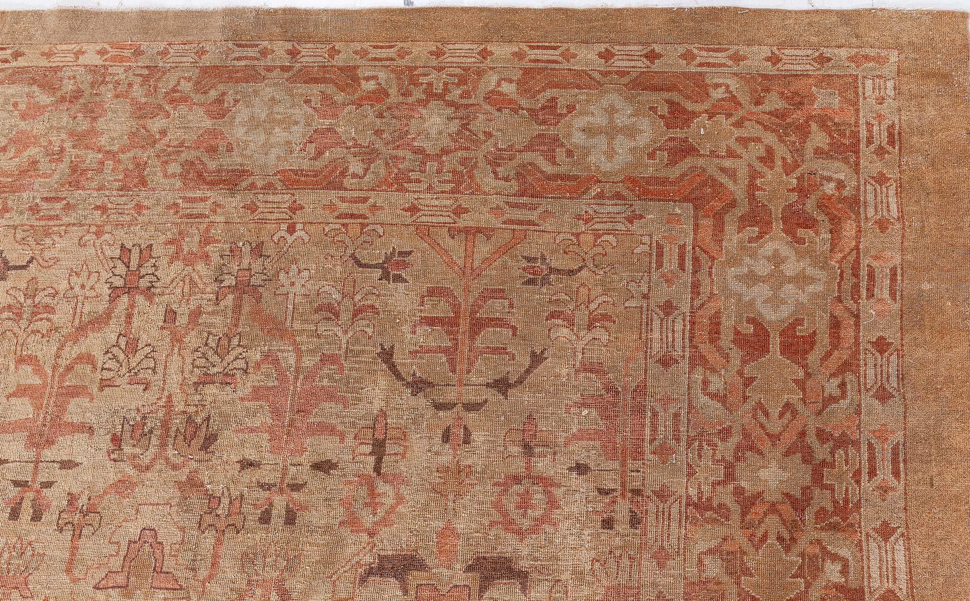 Laine Tapis d'Amritsar indien ancien Doris Leslie Blau noué à la main en vente