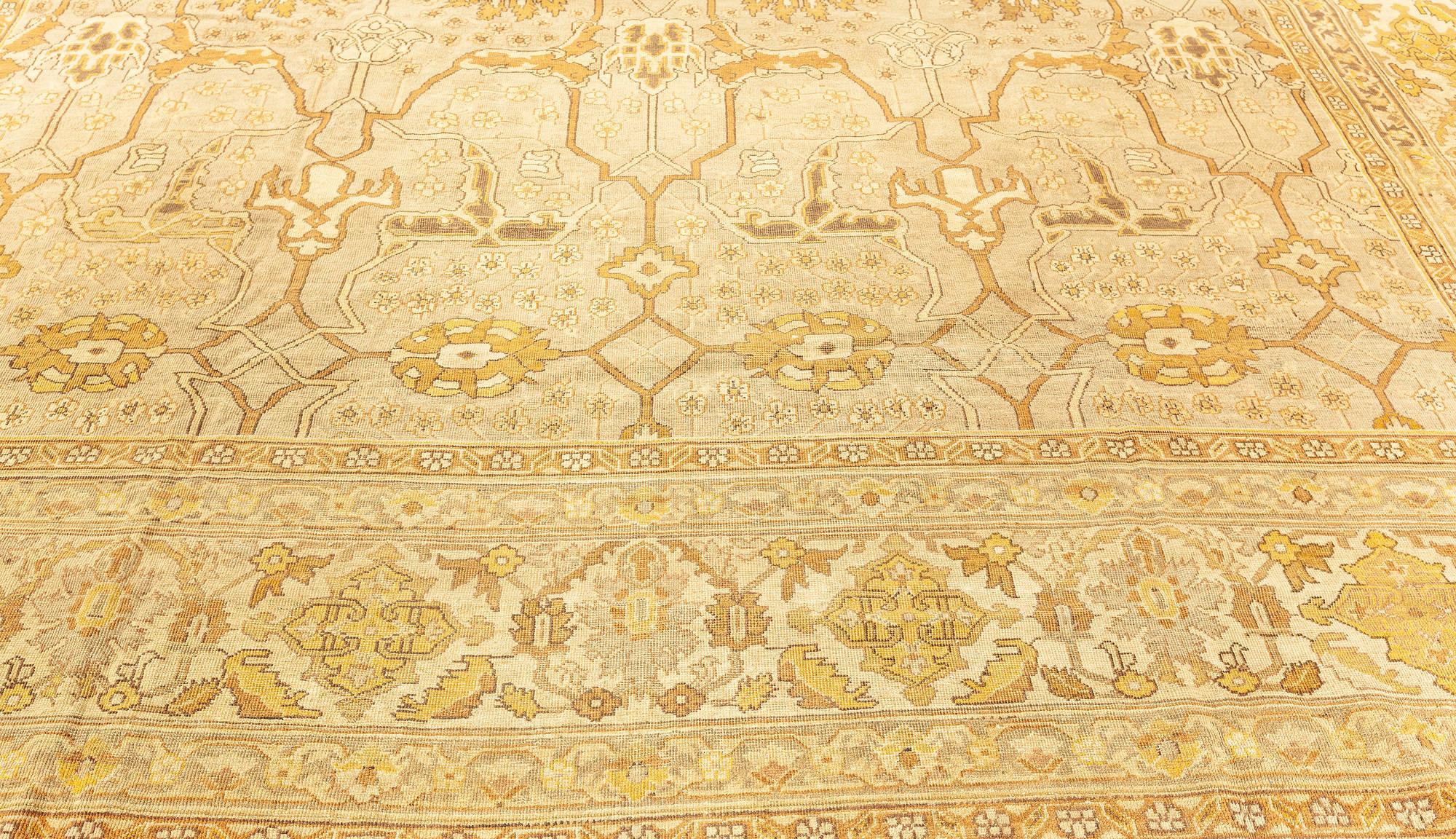 Doris Leslie Blau Antique Indian Amritsar Handmade Wool Rug For Sale 3